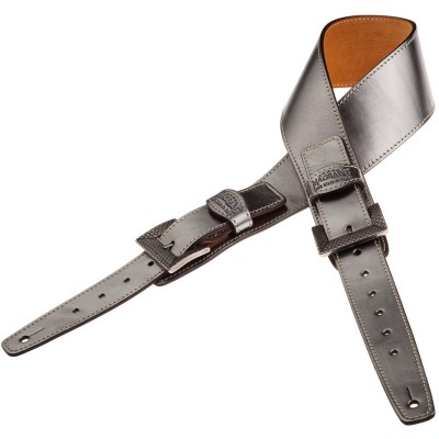 Twin Buckle TS Metallic Steel 7 cm fibbie Scaled Argento