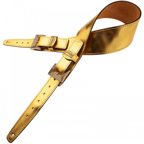 Twin Buckle TS Metallic Gold 7 cm fibbie Scaled Ottone